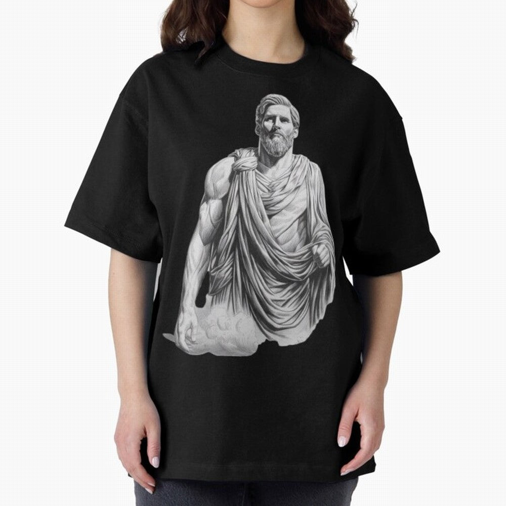 Lionel Messi - Greek God Zeus Classic T-Shirt Remember Iconic Moments from the FIFA World Cup 2026 Group Stage Journey through Cristiano Ronaldo Highlights, Argentina, France and Brazil Pride, Soccer Culture, Superstar Moments, National Team Dreams