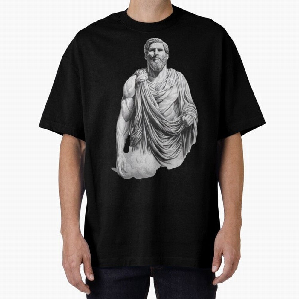 Lionel Messi - Greek God Zeus Classic T-Shirt Remember Iconic Moments from the FIFA World Cup 2026 Group Stage Journey through Cristiano Ronaldo Highlights, Argentina, France and Brazil Pride, Soccer Culture, Superstar Moments, National Team Dreams