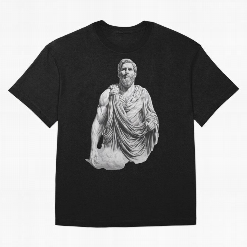 Lionel Messi - Greek God Zeus Classic T-Shirt Remember Iconic Moments from the FIFA World Cup 2026 Group Stage Journey through Cristiano Ronaldo Highlights, Argentina, France and Brazil Pride, Soccer Culture, Superstar Moments, National Team Dreams