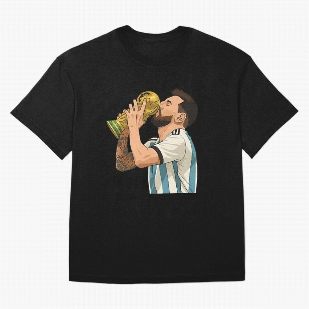 Messi Cup Oversized T-Shirt Keep the Legacy of FIFA World Cup 2026 Group Stage Made for Mbappe, Argentina Energy, Worldwide Fan Energy, Dramatic Goals, Stadium Lights and Championship Celebrations; Built for Supporters Chasing Trophy Dreams, Final