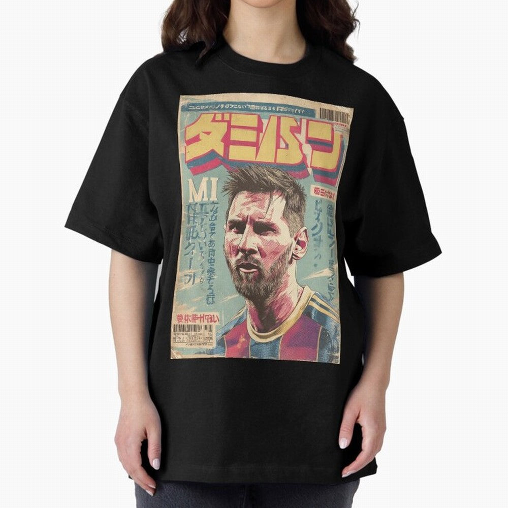 Messi the Goat Japanese Vintage Poster Classic T-Shirt Celebrate Classic Football Spirit in Match Day Hype around FIFA World Cup 2026 USA Canada Mexico, Mbappe, Brazil, Classic Soccer Heritage, Championship Pressure, Fan Loyalty and International