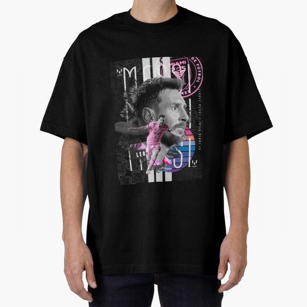 Messi Pop Art Portrait Classic T-Shirt Keep Football History Alive during the FIFA World Cup 2026 USA Canada Mexico Journey through Messi and Cristiano Ronaldo Highlights, Portugal, Spain and Germany Pride, Championship Spirit, Famous Goals,