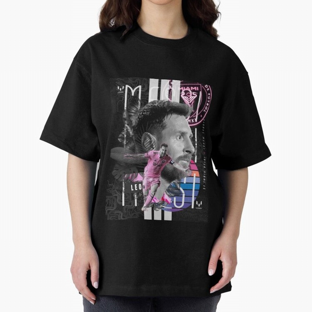 Messi Pop Art Portrait Classic T-Shirt Keep Football History Alive during the FIFA World Cup 2026 USA Canada Mexico Journey through Messi and Cristiano Ronaldo Highlights, Portugal, Spain and Germany Pride, Championship Spirit, Famous Goals,