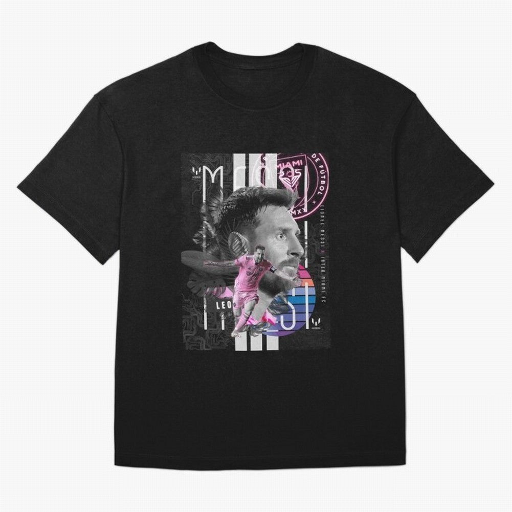 Messi Pop Art Portrait Classic T-Shirt Keep Football History Alive during the FIFA World Cup 2026 USA Canada Mexico Journey through Messi and Cristiano Ronaldo Highlights, Portugal, Spain and Germany Pride, Championship Spirit, Famous Goals,