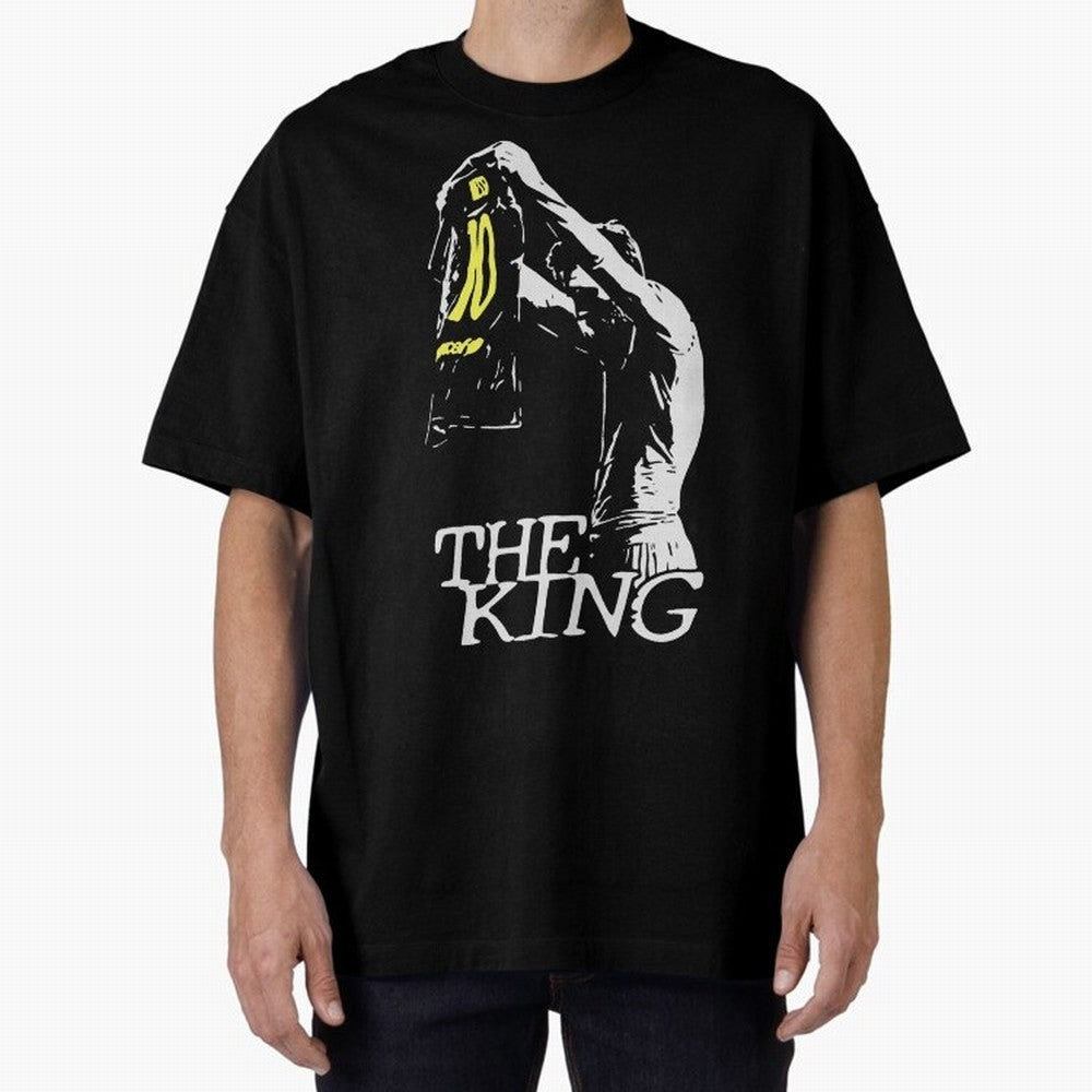 Messi Pop Art Portrait Oversized T-Shirt Fuel Your Fan Pride for Match Day Hype around FIFA World Cup 2026 USA Canada Mexico, Neymar, Germany, Retro Football Energy, Iconic Rivalries, Trophy Chase Drama and Stadium Atmosphere; Ideal for Football