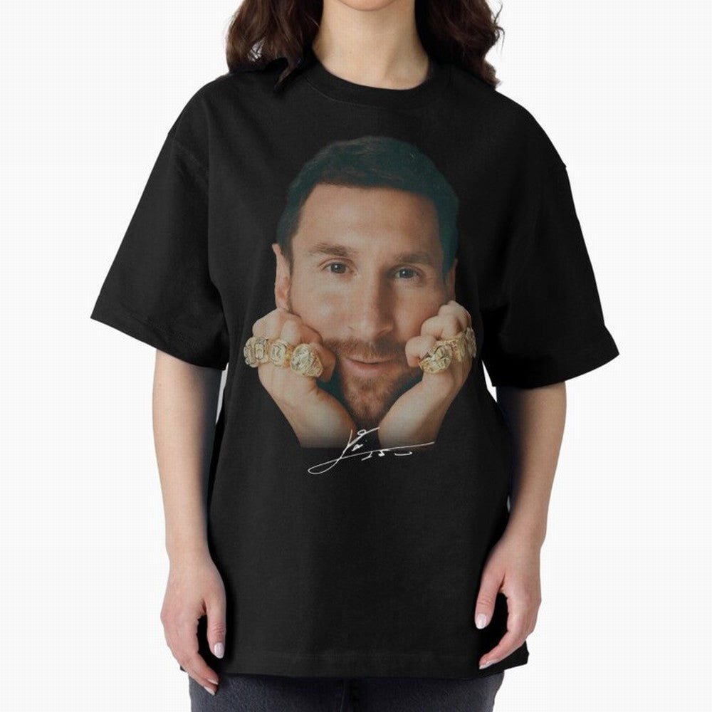 Lionel Messi 8 Ballon d'Or Gold Rings Classic T-Shirt Celebrate the Biggest Stage of the FIFA World Cup 2026 Group Stage Journey through Messi and Cristiano Ronaldo Highlights, Spain Pride, Champion Mindset, Group Stage Buzz, Knockout Tension and