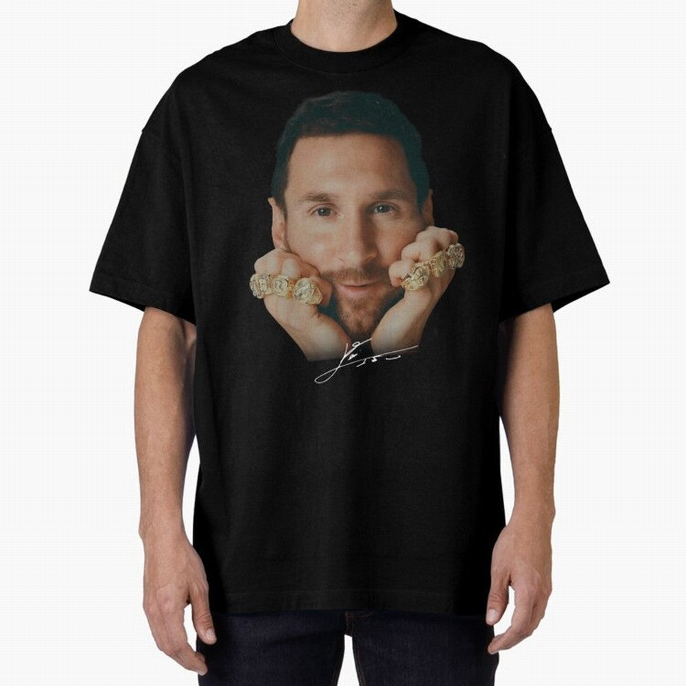 Lionel Messi 8 Ballon d'Or Gold Rings Classic T-Shirt Celebrate the Biggest Stage of the FIFA World Cup 2026 Group Stage Journey through Messi and Cristiano Ronaldo Highlights, Spain Pride, Champion Mindset, Group Stage Buzz, Knockout Tension and