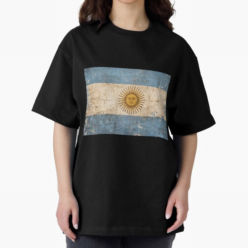 Vintage Argentina Flag Soccer Fan Design Classic T-Shirt Carry the Colors and Pride of FIFA World Cup 2026 Group Stage for Fans of Mbappe and France, Bringing Match Day Excitement, Supporter Culture, Golden Goals and Global Football Passion;
