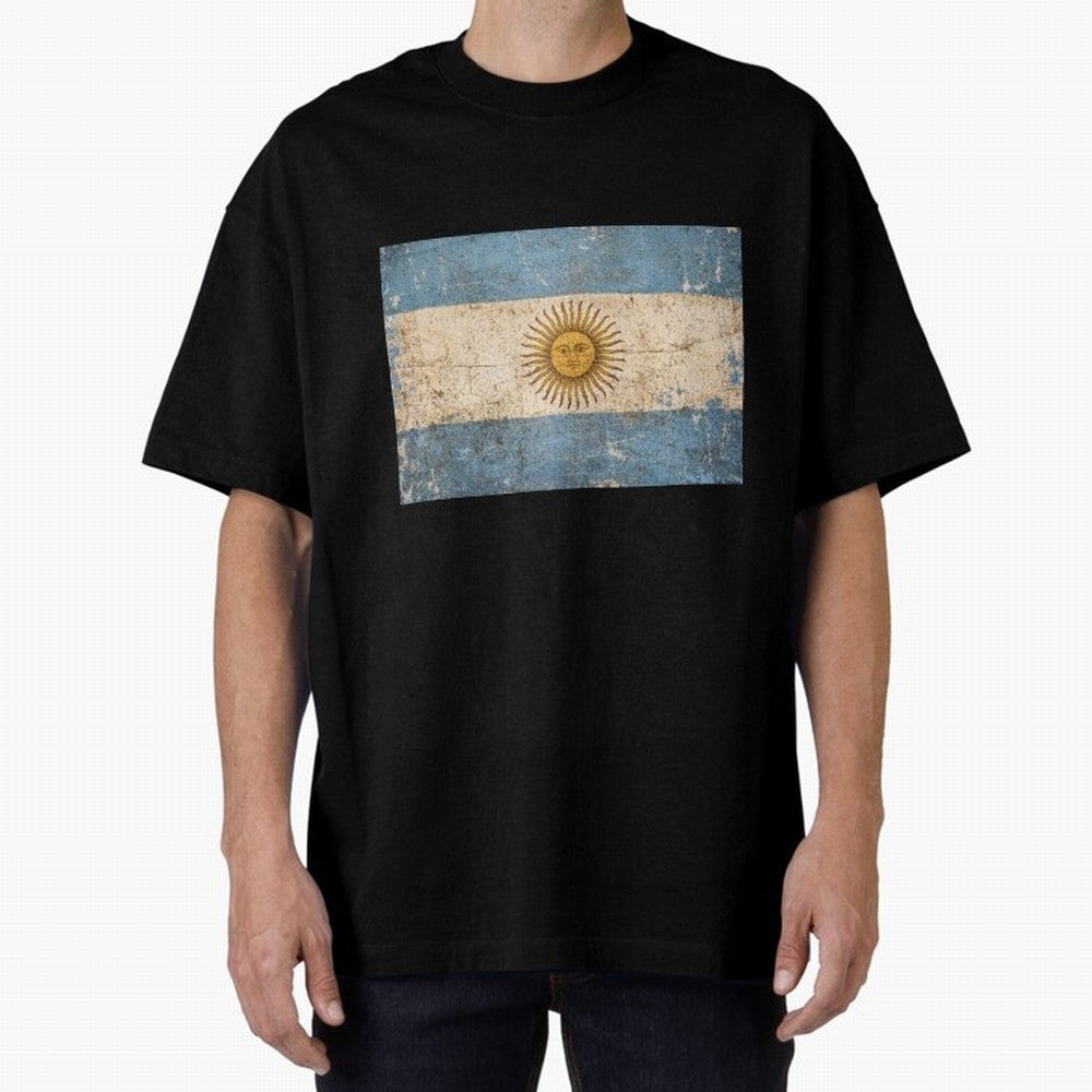 Vintage Argentina Flag Soccer Fan Design Classic T-Shirt Carry the Colors and Pride of FIFA World Cup 2026 Group Stage for Fans of Mbappe and France, Bringing Match Day Excitement, Supporter Culture, Golden Goals and Global Football Passion;