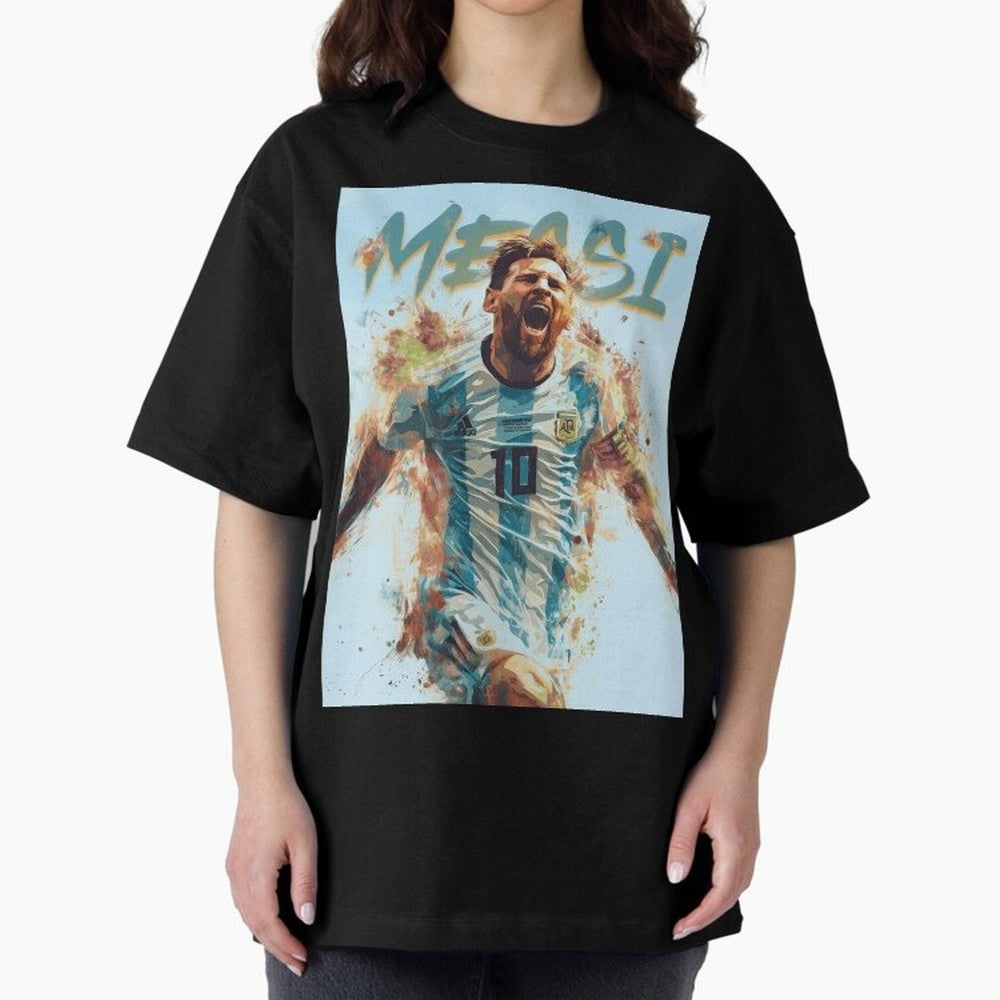 Messi Pop Art Portrait Classic T-Shirt Turn Up for FIFA World Cup 2026 Filled with CR7 and Messi, England, France and Netherlands Energy, Classic Soccer Heritage, Championship Pressure, Fan Loyalty and International Pride; Perfect for Supporters