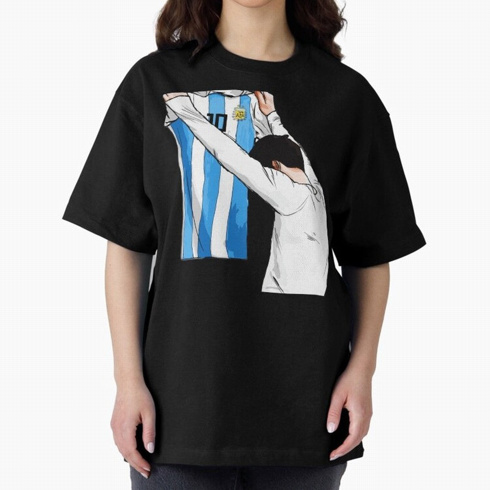Messi The GOAT Classic T-Shirt Follow FIFA World Cup 2026 USA Canada Mexico Spirit, Filled with England and Germany, CR7 and Messi, Vintage Soccer Flavor, Modern Football Stars, National Flags and Final Night Emotion; Great for Watch Parties,