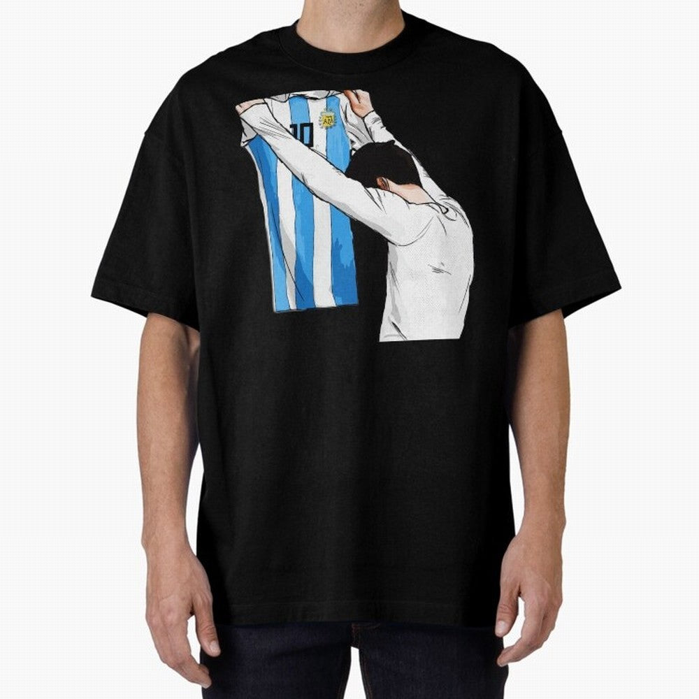 Messi The GOAT Classic T-Shirt Follow FIFA World Cup 2026 USA Canada Mexico Spirit, Filled with England and Germany, CR7 and Messi, Vintage Soccer Flavor, Modern Football Stars, National Flags and Final Night Emotion; Great for Watch Parties,
