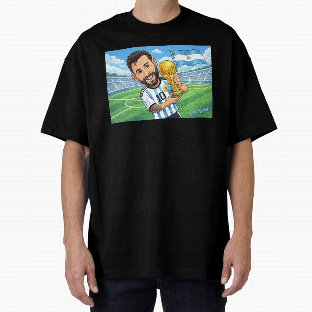 Lionel Messi Argentina World Cup 2022 Classic T-Shirt Celebrate National Team Dreams in FIFA World Cup 2026 for Fans of Haaland and Mbappe and Portugal, Bringing Football Festival Excitement, Trophy Ambitions, Country Rivalries and Star Player