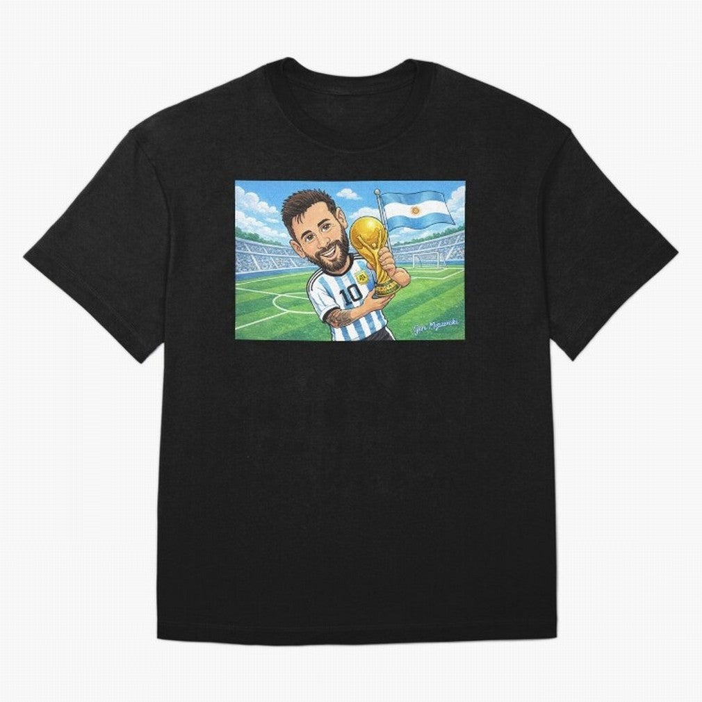 Lionel Messi Argentina World Cup 2022 Classic T-Shirt Celebrate National Team Dreams in FIFA World Cup 2026 for Fans of Haaland and Mbappe and Portugal, Bringing Football Festival Excitement, Trophy Ambitions, Country Rivalries and Star Player