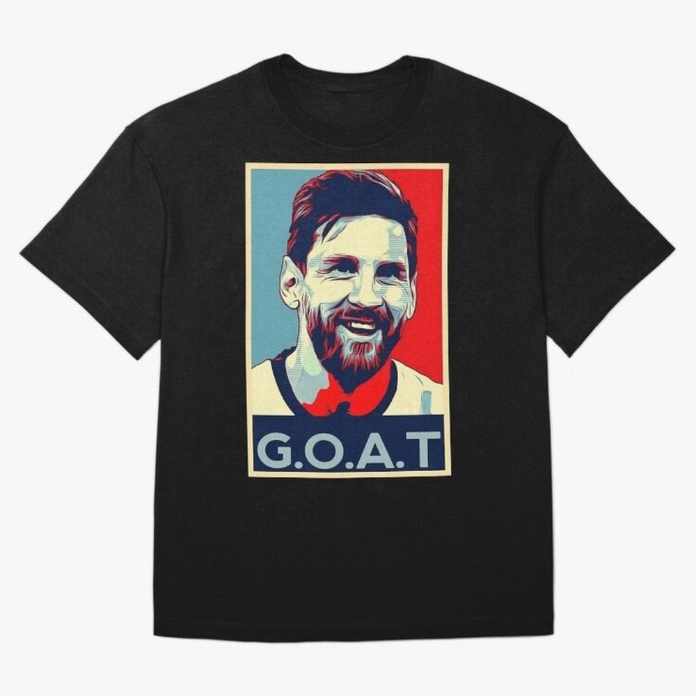 Messi Pop Art Portrait Classic T-Shirt Make Your Look Match FIFA World Cup 2026 USA Canada Mexico with Messi, CR7 and Mbappe, France Energy, Goal Celebration Energy, Supporter Heritage, Football Icons and Worldwide Tournament Joy; Perfect for Fans,