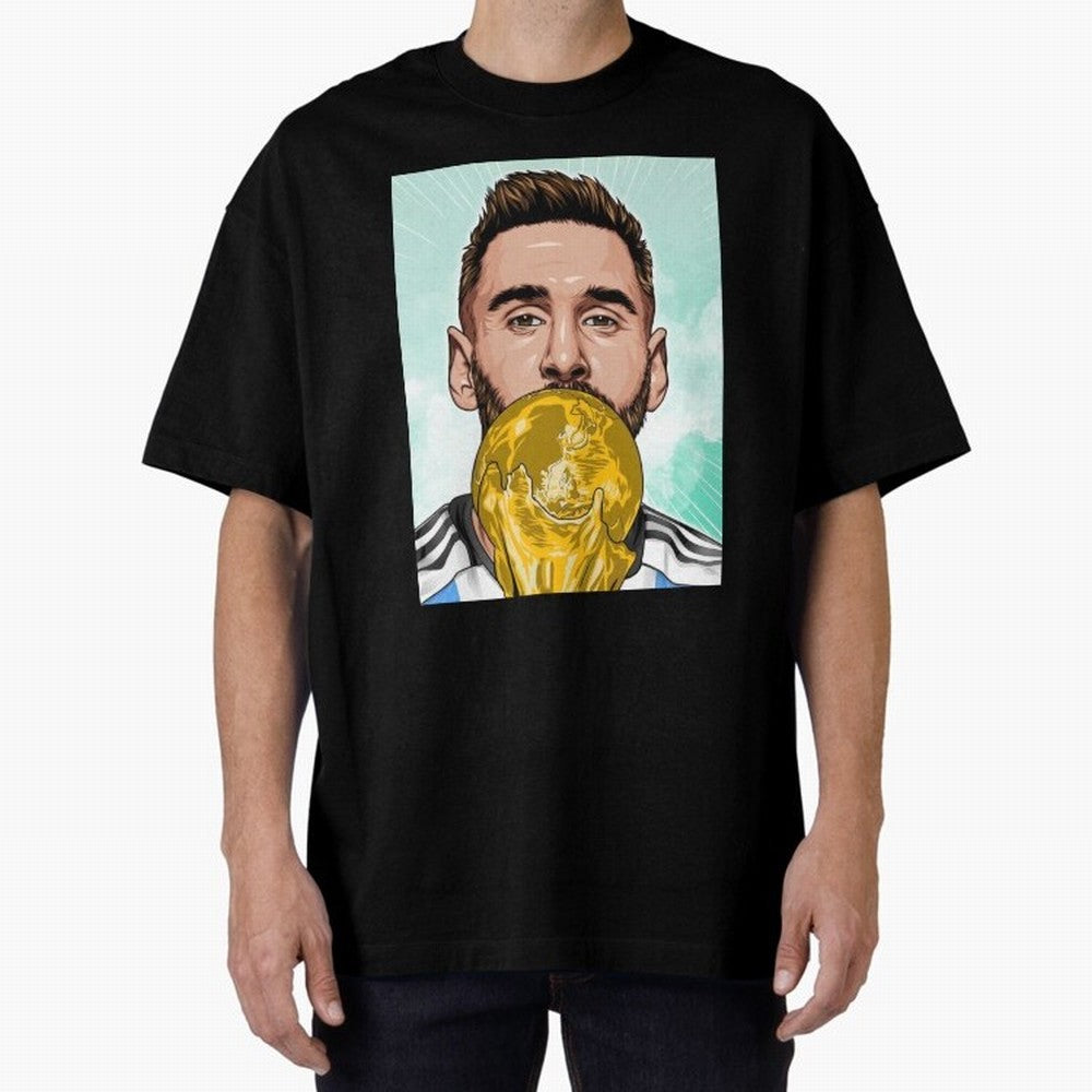 Messi goat Oversized T-Shirt Celebrate National Team Dreams in FIFA World Cup 2026 USA Canada Mexico Featuring Haaland and Mbappe, Argentina and Brazil Energy, Game Day Rituals, Football Legends, Country Pride and the Road to the Final; Great for