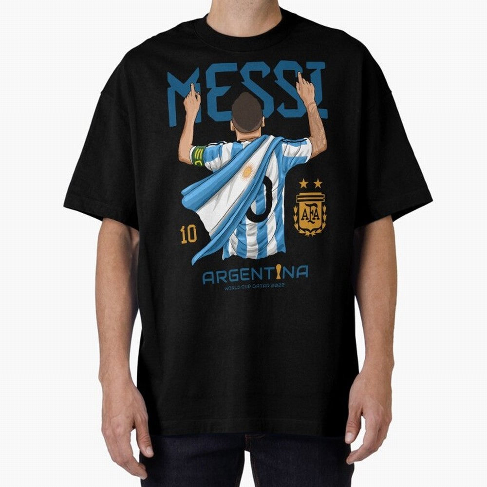 Messi Pop Art Portrait Classic T-Shirt Show Fan Pride Across Global Football Passion for FIFA World Cup 2026, with CR7, Argentina, Football History, Final Match Energy, Crowd Noise and Once in a Lifetime Moments; Ideal for Fans Who Follow Messi,