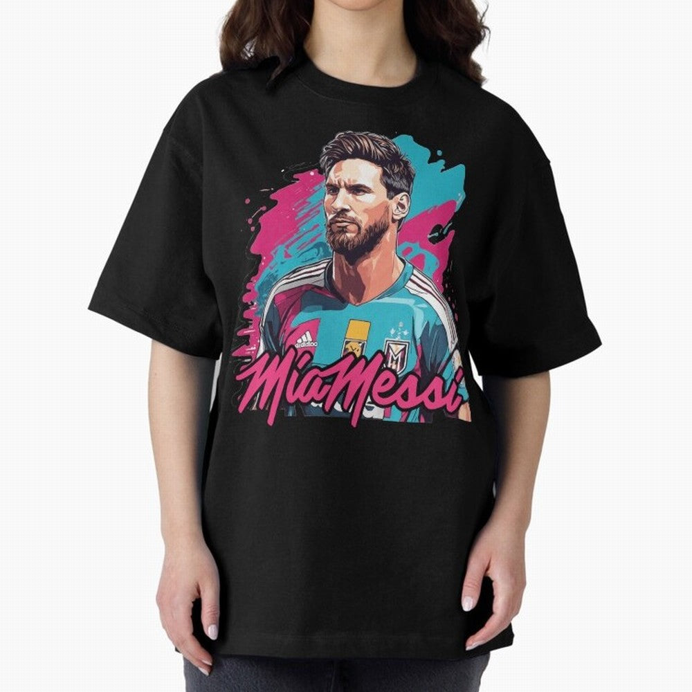 Messi Pop Art Portrait Oversized T-Shirt Bring Champion Energy into the FIFA World Cup 2026 USA Canada Mexico Journey through Mbappe Highlights, France Pride, Football Festival Excitement, Trophy Ambitions, Country Rivalries and Star Player Buzz;