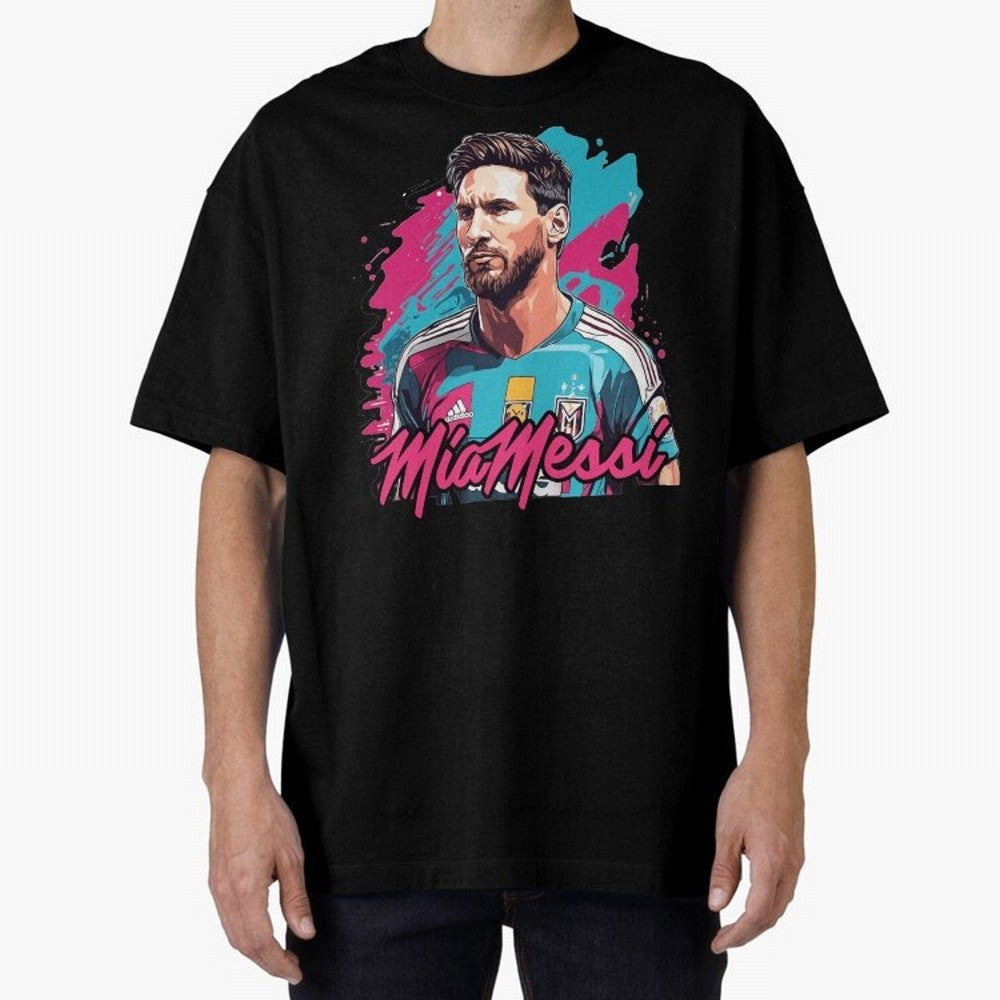 Messi Pop Art Portrait Oversized T-Shirt Bring Champion Energy into the FIFA World Cup 2026 USA Canada Mexico Journey through Mbappe Highlights, France Pride, Football Festival Excitement, Trophy Ambitions, Country Rivalries and Star Player Buzz;