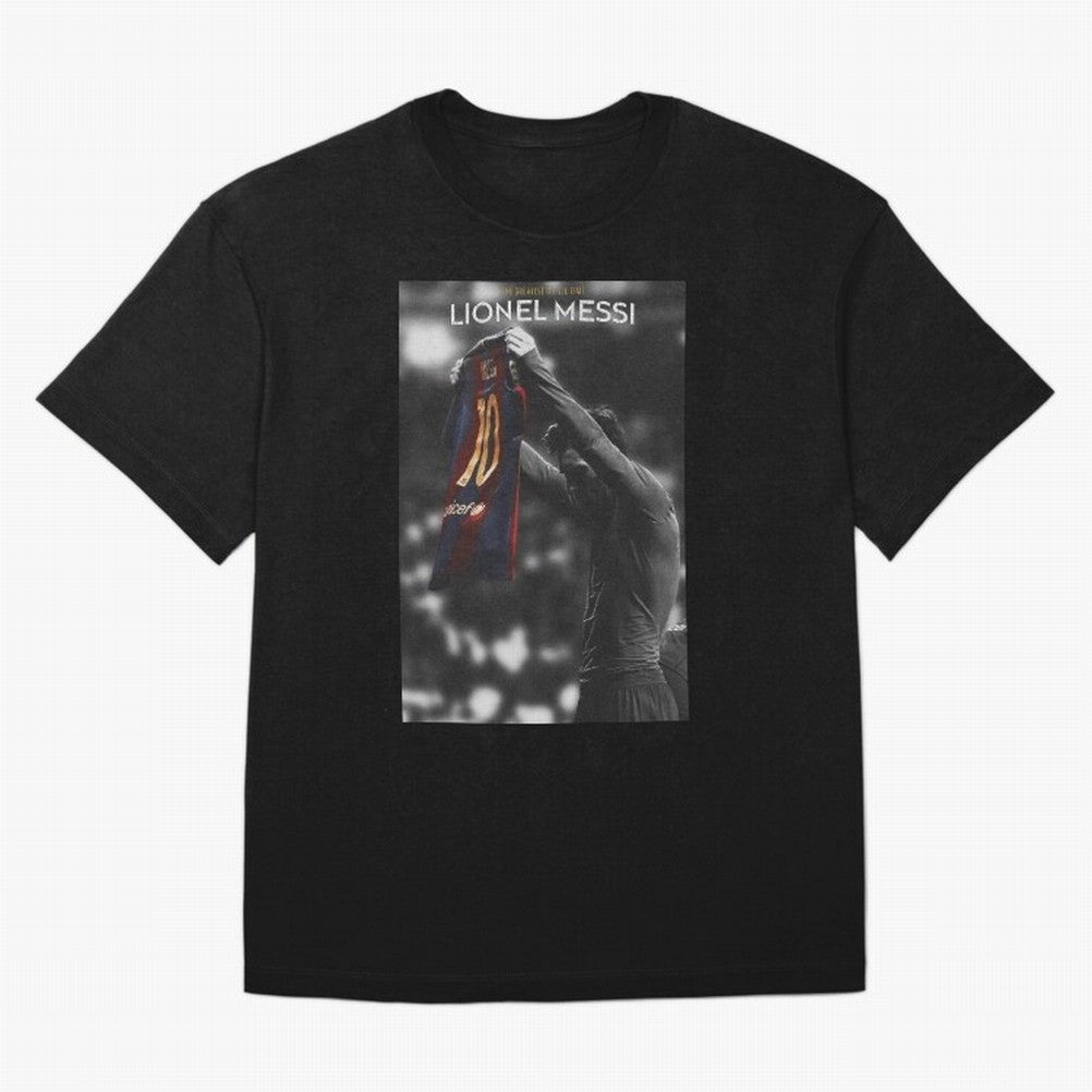 Lionel Messi GOAT Boxy T-Shirt Fuel the Hype around Global Football Passion for FIFA World Cup 2026 USA Canada Mexico, Filled with Haaland and Mbappe, Brazil, Portugal and Argentina, Sports Nostalgia, International Competition, Famous Players and