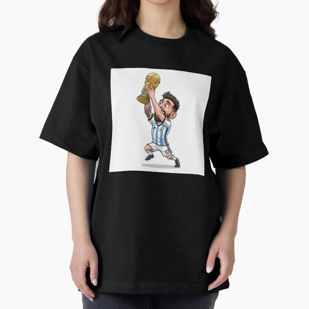 Lionel Messi Oversized T-Shirt Live the Energy of FIFA World Cup 2026 Group Stage Featuring Messi, England Energy, Supporter Pride, Iconic Celebrations, Legendary Names and Global Match Day Energy; Created for Match Day Parties, Soccer Gifts, Fan