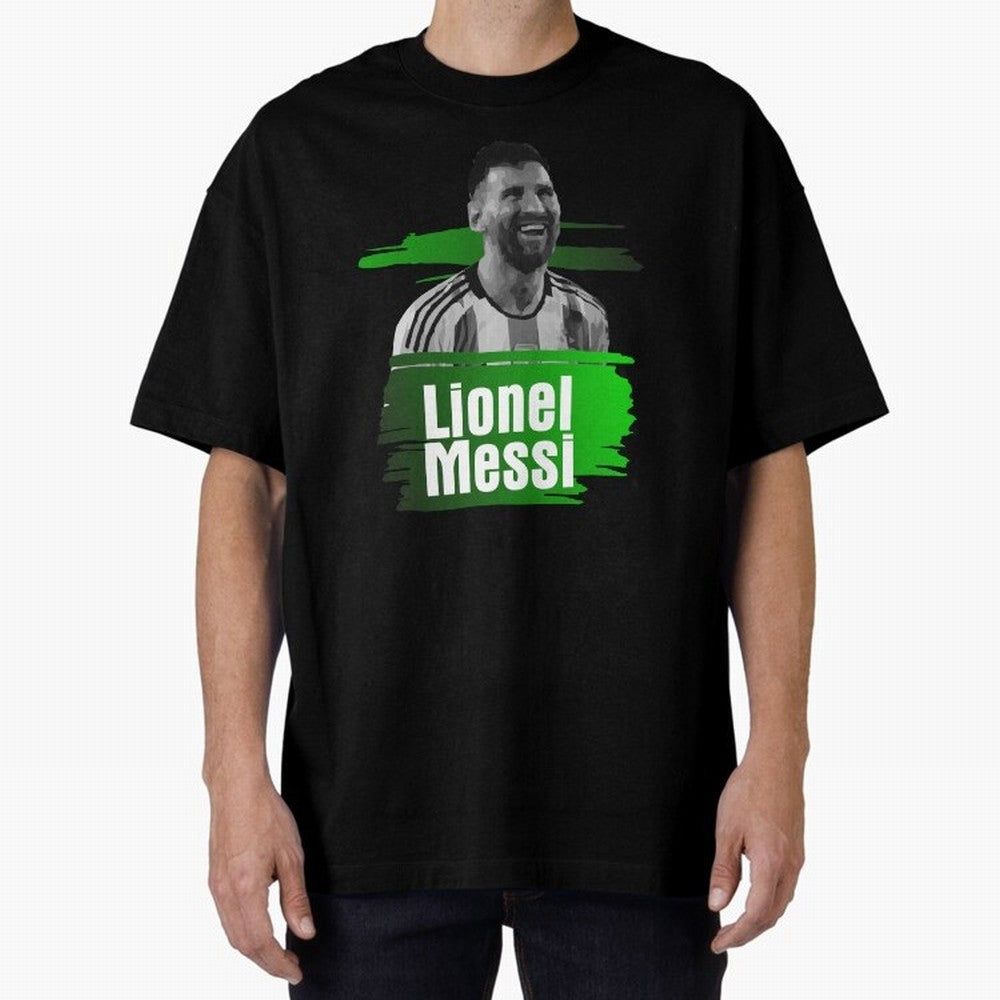 Lionel Messi Oversized T-Shirt Bring Home FIFA World Cup 2026 for Fans of Cristiano Ronaldo, Haaland and CR7 and France and Portugal, Bringing Retro Football Energy, Iconic Rivalries, Trophy Chase Drama and Stadium Atmosphere; Ideal for Football