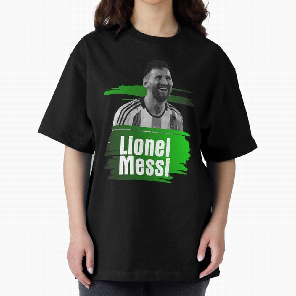 Lionel Messi Oversized T-Shirt Bring Home FIFA World Cup 2026 for Fans of Cristiano Ronaldo, Haaland and CR7 and France and Portugal, Bringing Retro Football Energy, Iconic Rivalries, Trophy Chase Drama and Stadium Atmosphere; Ideal for Football