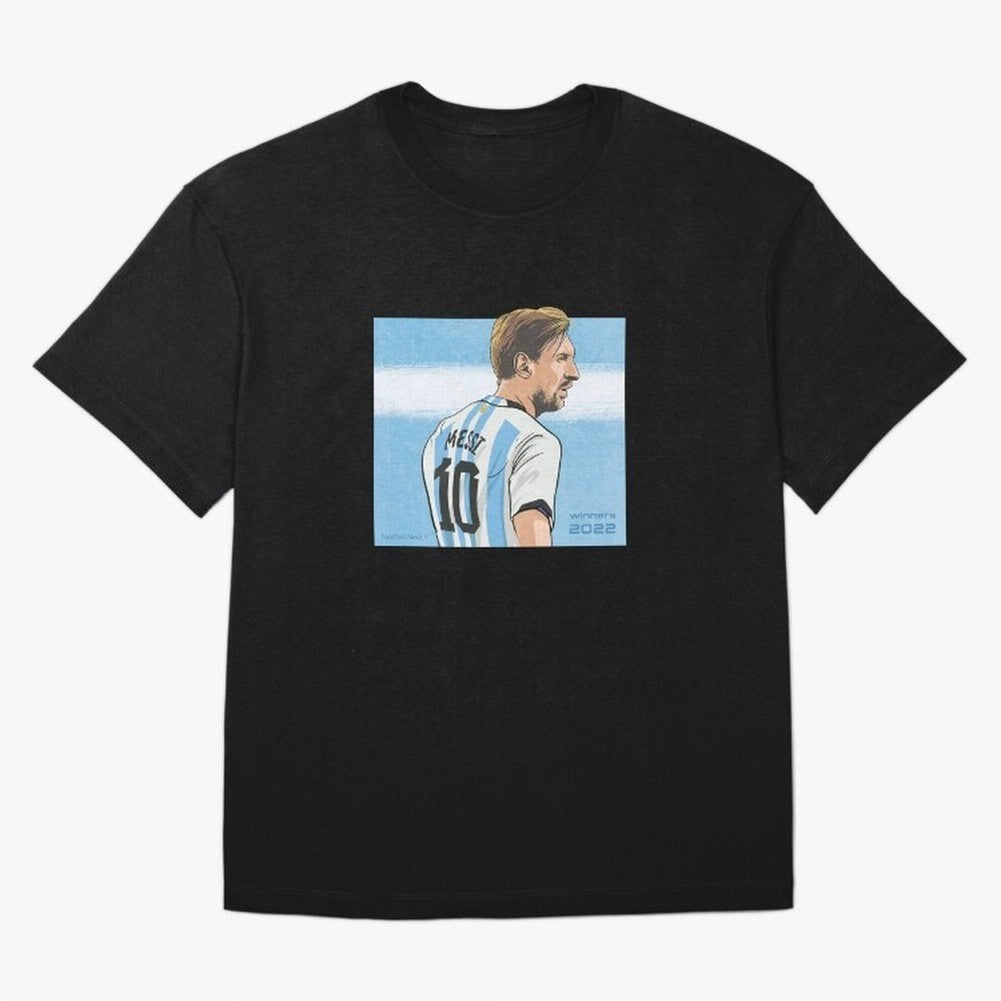 Messi Argentina's Qatar 2022 Hero Classic T-Shirt Follow the Road to the FIFA World Cup 2026 Group Stage Journey through Mbappe Highlights, Argentina and Brazil Pride, Game Day Rituals, Football Legends, Country Pride and the Road to the Final;