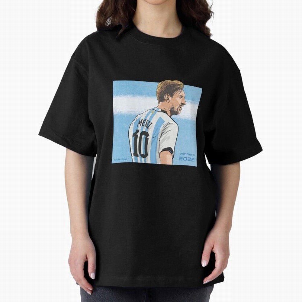Messi Argentina's Qatar 2022 Hero Classic T-Shirt Follow the Road to the FIFA World Cup 2026 Group Stage Journey through Mbappe Highlights, Argentina and Brazil Pride, Game Day Rituals, Football Legends, Country Pride and the Road to the Final;
