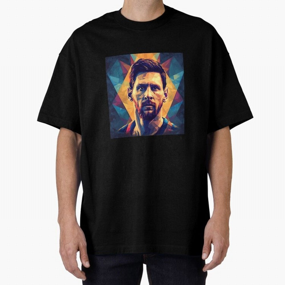 Lionel Messi Portrait Vector Classic T-Shirt Bring International Match Energy to the FIFA World Cup 2026 Journey through Messi and Cristiano Ronaldo Highlights, France and Portugal Pride, Soccer Culture, Superstar Moments, National Team Dreams and