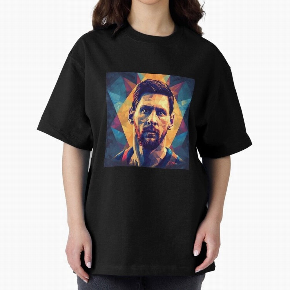 Lionel Messi Portrait Vector Classic T-Shirt Bring International Match Energy to the FIFA World Cup 2026 Journey through Messi and Cristiano Ronaldo Highlights, France and Portugal Pride, Soccer Culture, Superstar Moments, National Team Dreams and