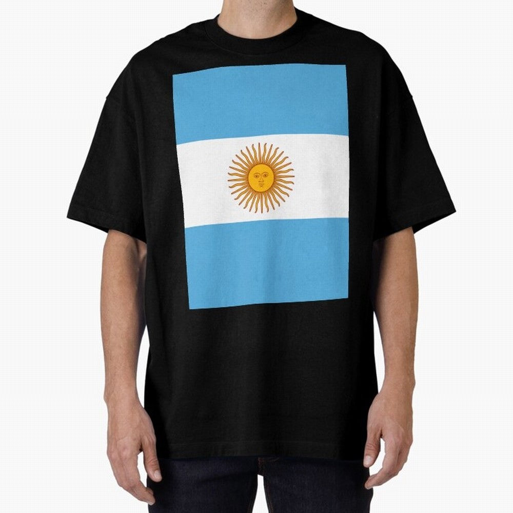 Argentina Oversized T-Shirt Celebrate Fan Favorites in Global Football Passion for FIFA World Cup 2026 Group Stage, with Cristiano Ronaldo, Haaland and CR7, Spain, Match Day Excitement, Supporter Culture, Golden Goals and Global Football Passion;