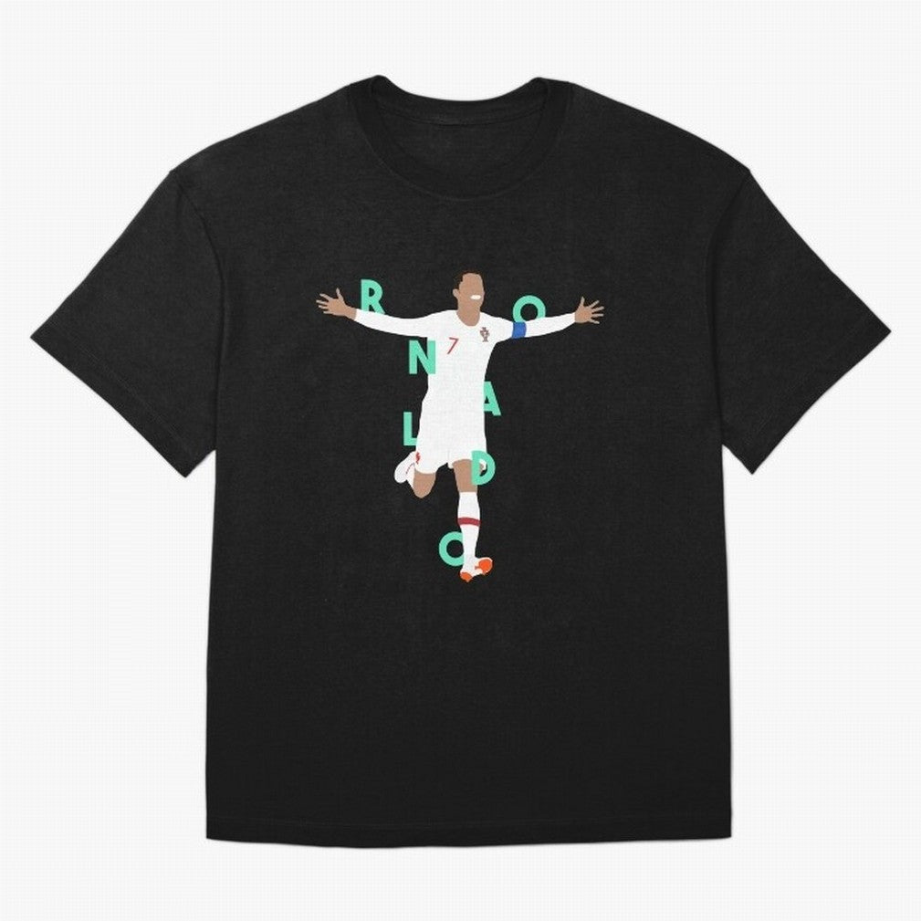 Ronaldo (Mint Green) Oversized T-Shirt Show Your Tournament Heart for FIFA World Cup 2026 USA Canada Mexico for Fans of Messi and Spain, Bringing Football Passion, Legendary Performances, Festival Vibes and Supporter Community; Ideal for Passionate