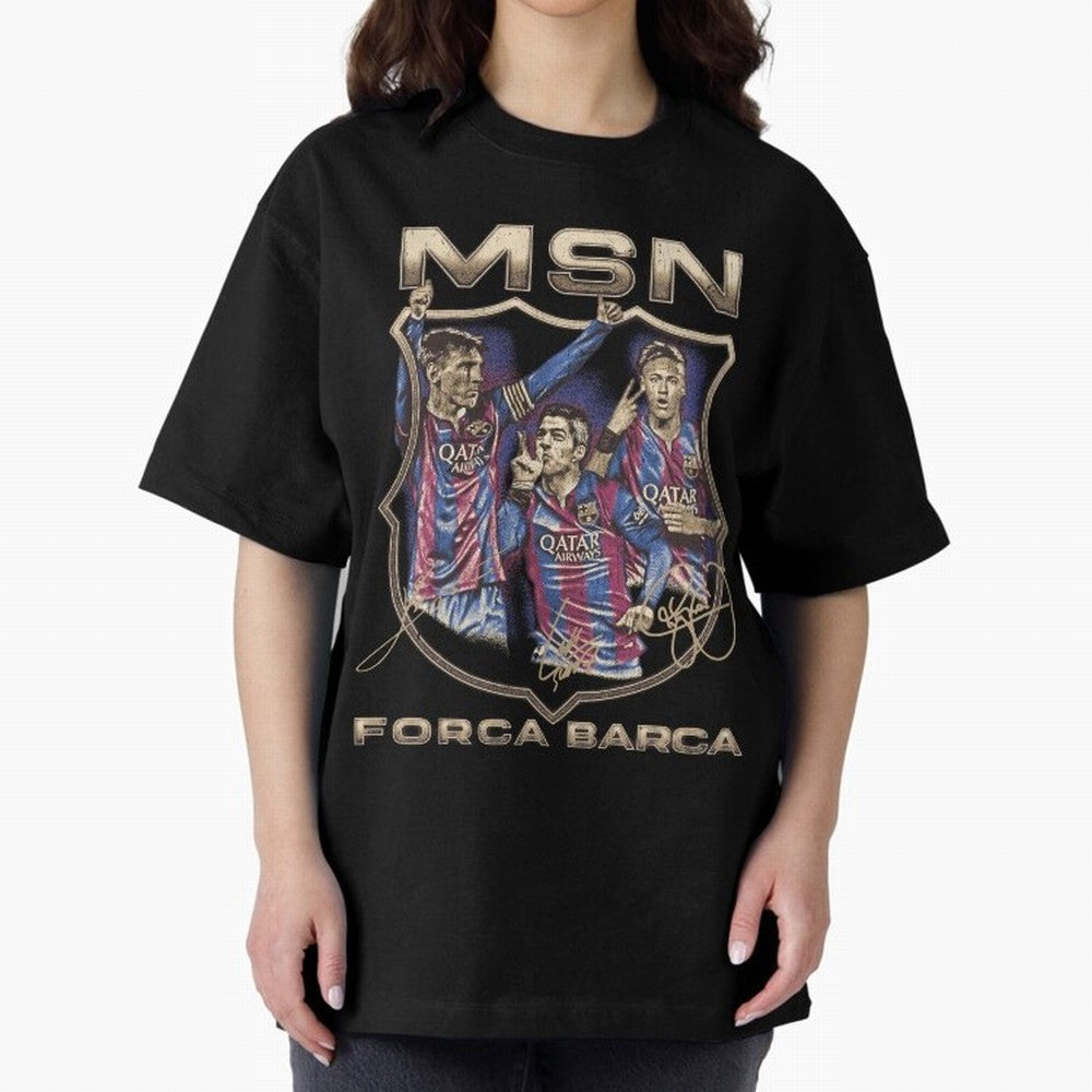 MSN of Barcelona Classic T-Shirt Represent Match Day Hype around FIFA World Cup 2026 Group Stage, Mbappe, Brazil, Portugal and Argentina, Goal Celebration Energy, Supporter Heritage, Football Icons and Worldwide Tournament Joy; Great for Supporters