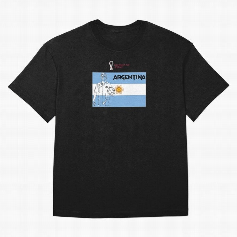 Argentina - FIFA World Cup - Qatar 2022 Oversized T-Shirt Relive the FIFA World Cup 2026 Group Stage Journey through Mbappe and Neymar Highlights, France and Portugal Pride, Fan Favorite Moments, National Team Passion, Big Match Drama and Soccer