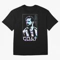 Lionel Messi Holographic Style Portrait art illustration Classic T-Shirt Celebrate the Stars of Match Day Hype around FIFA World Cup 2026 USA Canada Mexico, Messi, England, France and Netherlands, Match Day Excitement, Supporter Culture, Golden