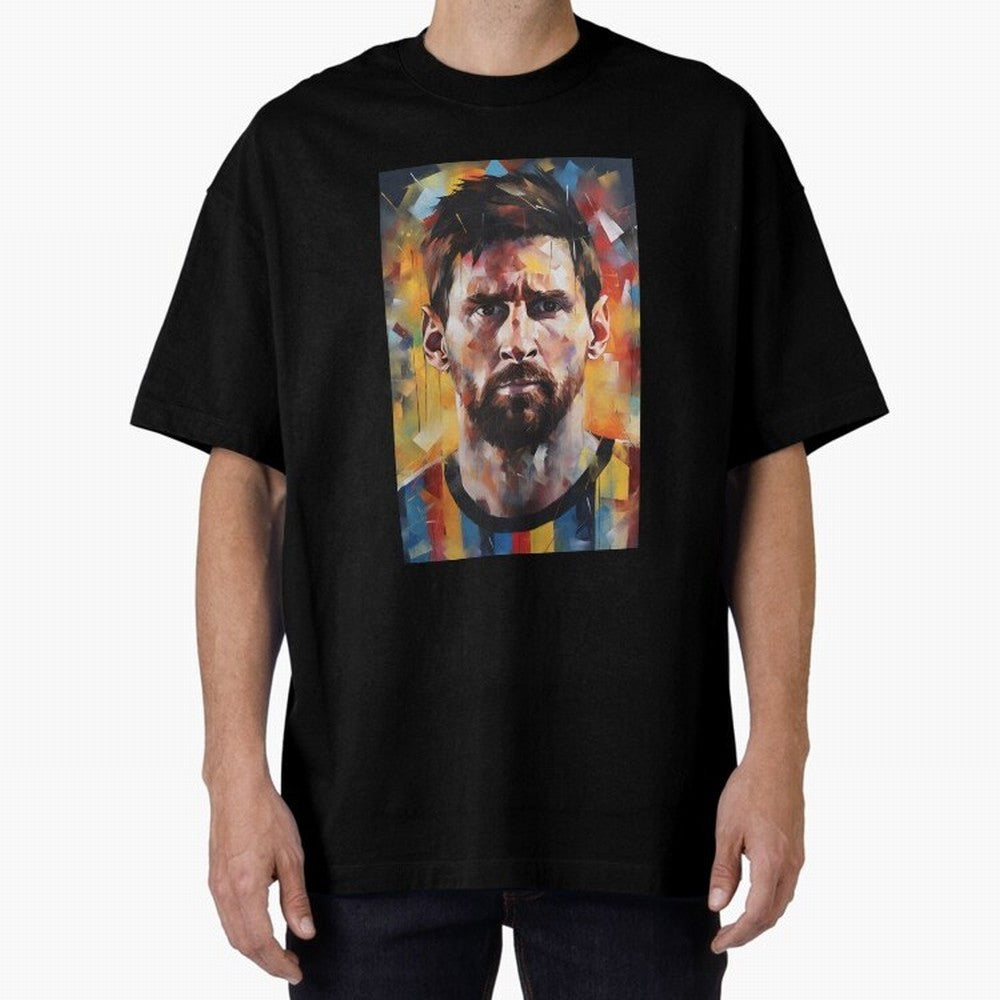 Lionel Messi Oversized T-Shirt Show Your Tournament Heart for FIFA World Cup 2026 for Fans of Messi and Cristiano Ronaldo and Brazil, Bringing Match Day Excitement, Supporter Culture, Golden Goals and Global Football Passion; Great for Watch