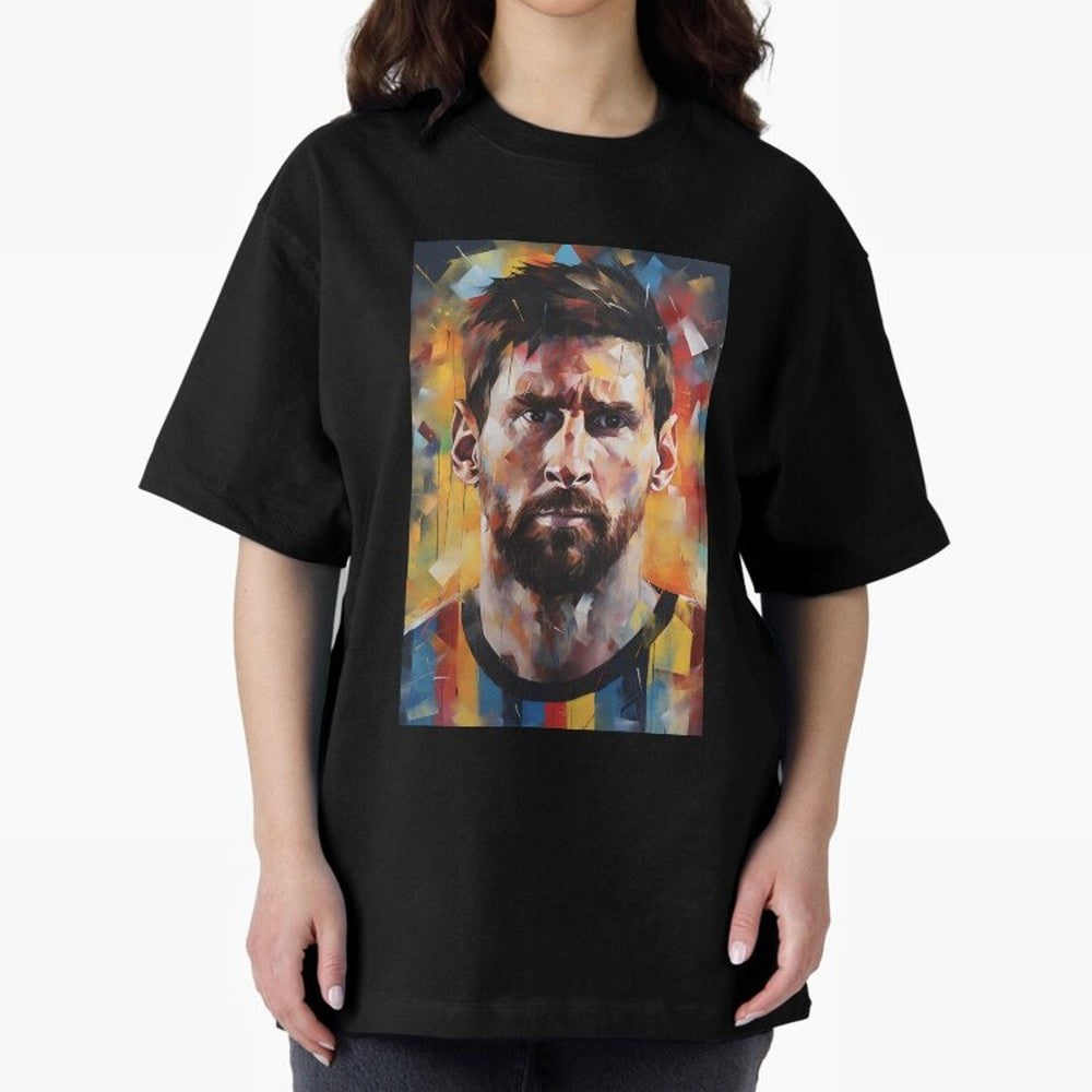 Lionel Messi Oversized T-Shirt Show Your Tournament Heart for FIFA World Cup 2026 for Fans of Messi and Cristiano Ronaldo and Brazil, Bringing Match Day Excitement, Supporter Culture, Golden Goals and Global Football Passion; Great for Watch