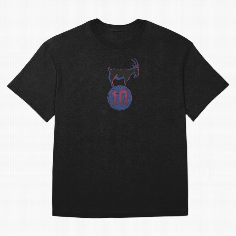 Messi 10 GOAT (Blue Soccer Ball FCB Futbol) Classic T-Shirt Mark FIFA World Cup 2026 Spirit, Centered on Brazil, Portugal and Argentina, Cristiano Ronaldo, Haaland and CR7, Sports Nostalgia, International Competition, Famous Players and