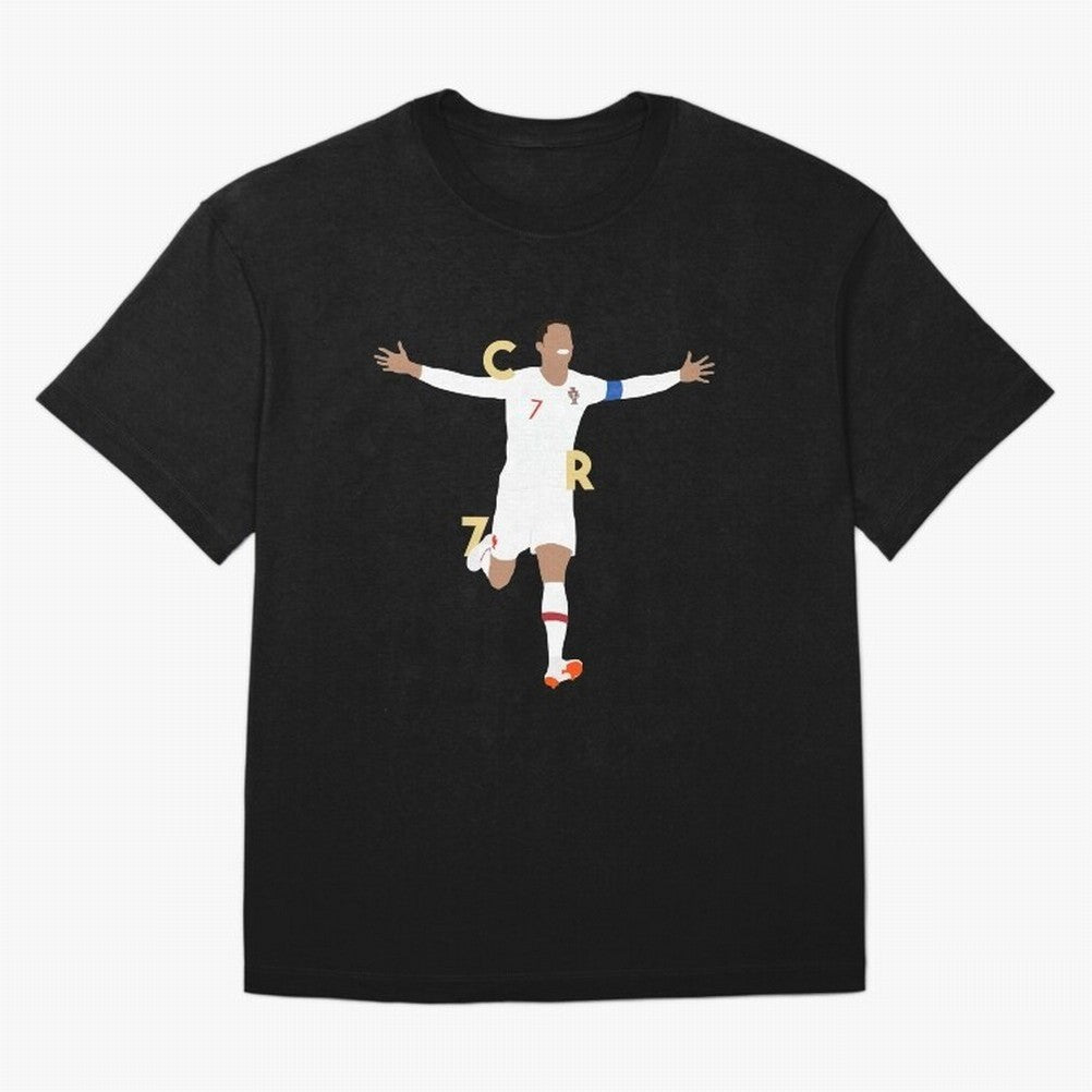 CR7 (Gold) Classic T-Shirt Get Ready for Global Football Passion for FIFA World Cup 2026 USA Canada Mexico, Driven by Messi, Neymar and Mbappe, England, France and Netherlands, Match Day Excitement, Supporter Culture, Golden Goals and Global