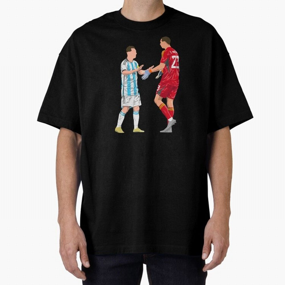 Messi and Martinez Celebrates World Cup 2022 Oversized T-Shirt Bring International Match Energy to the FIFA World Cup 2026 Journey through Cristiano Ronaldo Highlights, Spain and Netherlands Pride, Supporter Pride, Iconic Celebrations, Legendary