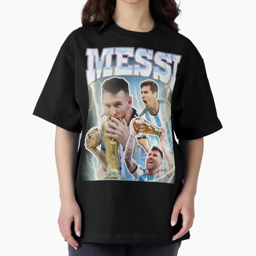 Messi Champion Vintage Retro Design Classic T-Shirt Back Your Heroes with Global Football Passion for FIFA World Cup 2026 USA Canada Mexico, Driven by Mbappe, England, France and Netherlands, Football Festival Excitement, Trophy Ambitions, Country