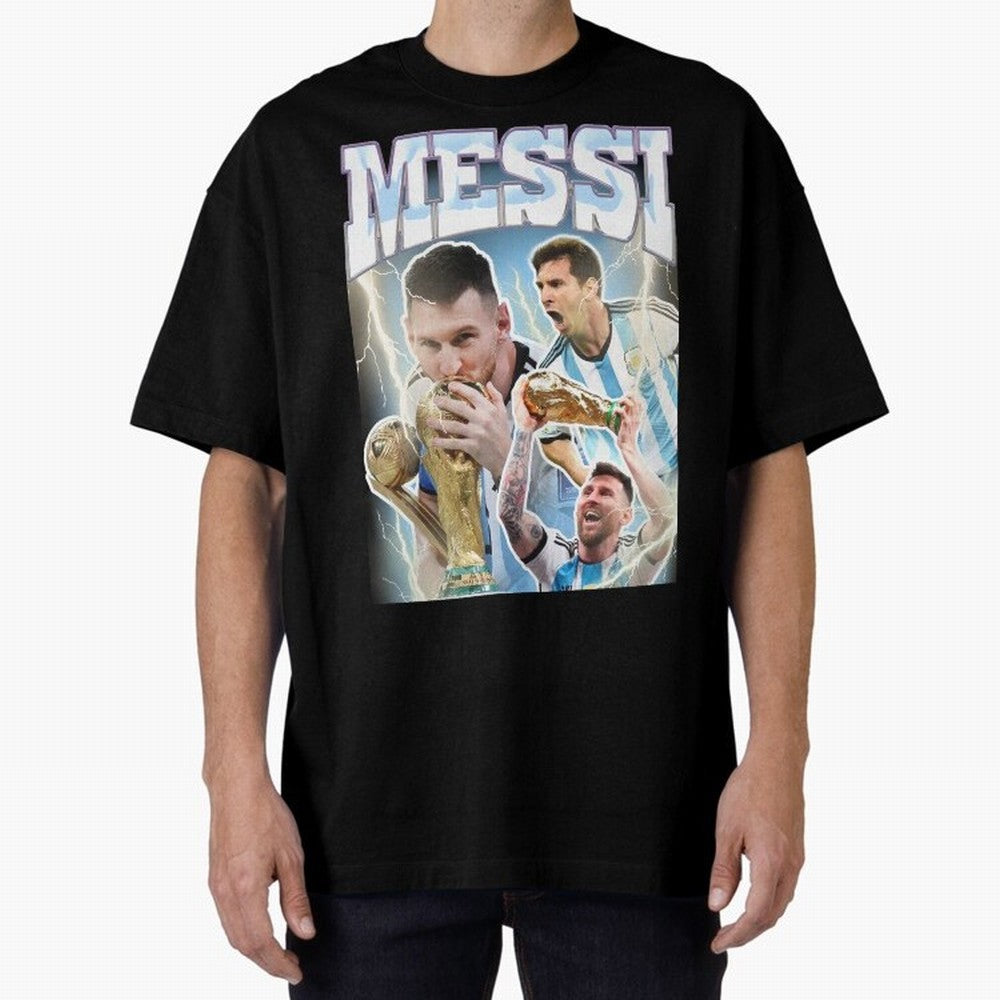 Messi Champion Vintage Retro Design Classic T-Shirt Back Your Heroes with Global Football Passion for FIFA World Cup 2026 USA Canada Mexico, Driven by Mbappe, England, France and Netherlands, Football Festival Excitement, Trophy Ambitions, Country
