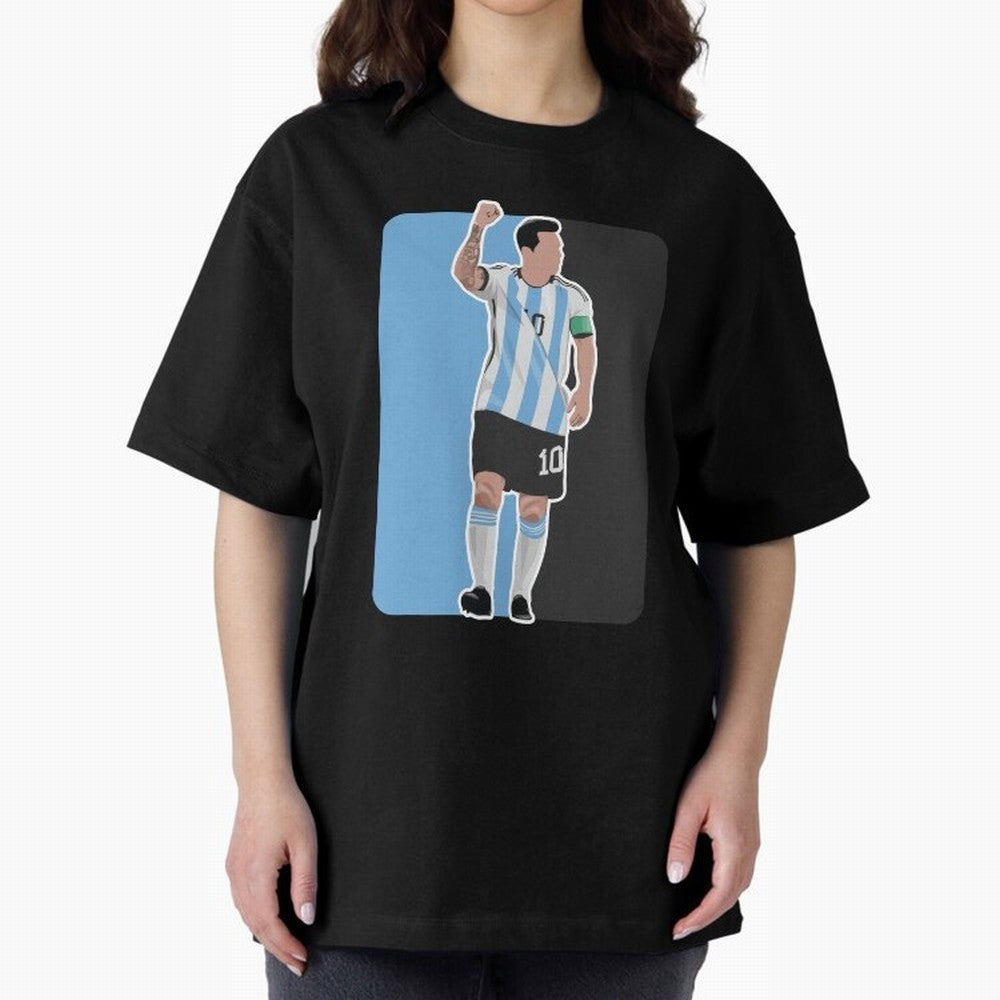 Messi World Cup 2022 Oversized T-Shirt Support the Legends of Global Football Passion for FIFA World Cup 2026 Group Stage, Centered on CR7, Portugal, Football Passion, Legendary Performances, Festival Vibes and Supporter Community; Made for