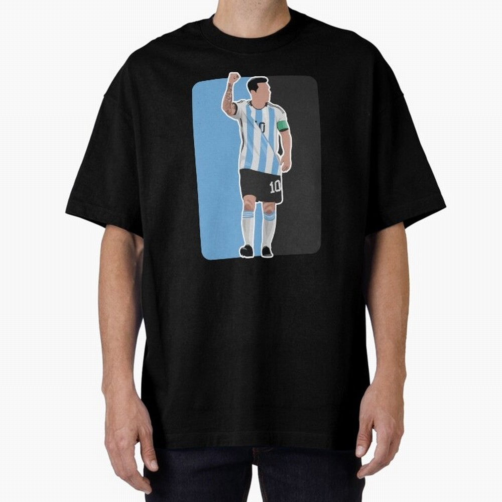 Messi World Cup 2022 Oversized T-Shirt Support the Legends of Global Football Passion for FIFA World Cup 2026 Group Stage, Centered on CR7, Portugal, Football Passion, Legendary Performances, Festival Vibes and Supporter Community; Made for