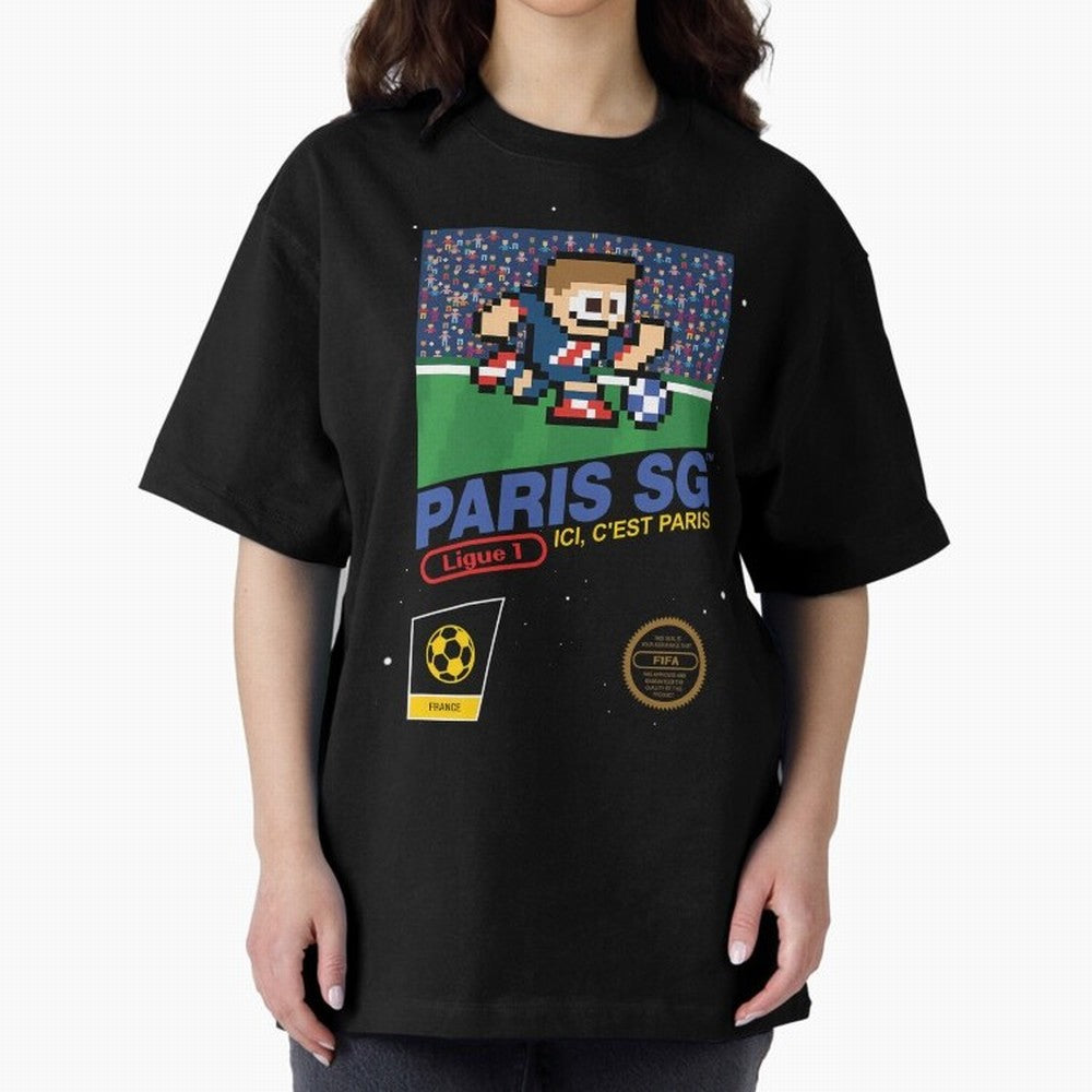Paris SG v2 8bit Football Essential T-Shirt Carry the Dream of Match Day Hype around FIFA World Cup 2026 USA Canada Mexico, Messi, Neymar and Mbappe, England and Germany, Vintage Soccer Flavor, Modern Football Stars, National Flags and Final Night