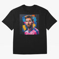 Vibrant Artistic Portrait of Lionel Messi (GOAT) - Digital painting (Version 4) Classic T-Shirt Bring a Vintage Feel to FIFA World Cup 2026 Spirit, Capturing England, France and Netherlands, Mbappe, Vintage Soccer Flavor, Modern Football Stars,
