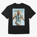 Messi The GOAT Oversized T-Shirt Make Game Day About Global Football Passion for FIFA World Cup 2026 USA Canada Mexico, Highlighting CR7 and Messi, Argentina, Champion Mindset, Group Stage Buzz, Knockout Tension and Passionate Fan Culture; Great