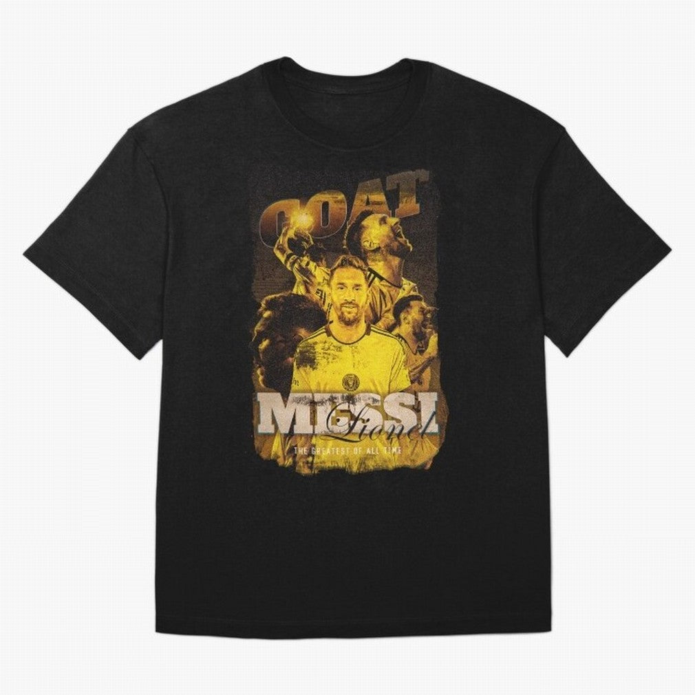 Messi The GOAT Oversized T-Shirt Fuel the Hype around Match Day Hype around FIFA World Cup 2026 Group Stage, Haaland, Germany, Retro Football Energy, Iconic Rivalries, Trophy Chase Drama and Stadium Atmosphere; Made for Die Hard Supporters, Soccer