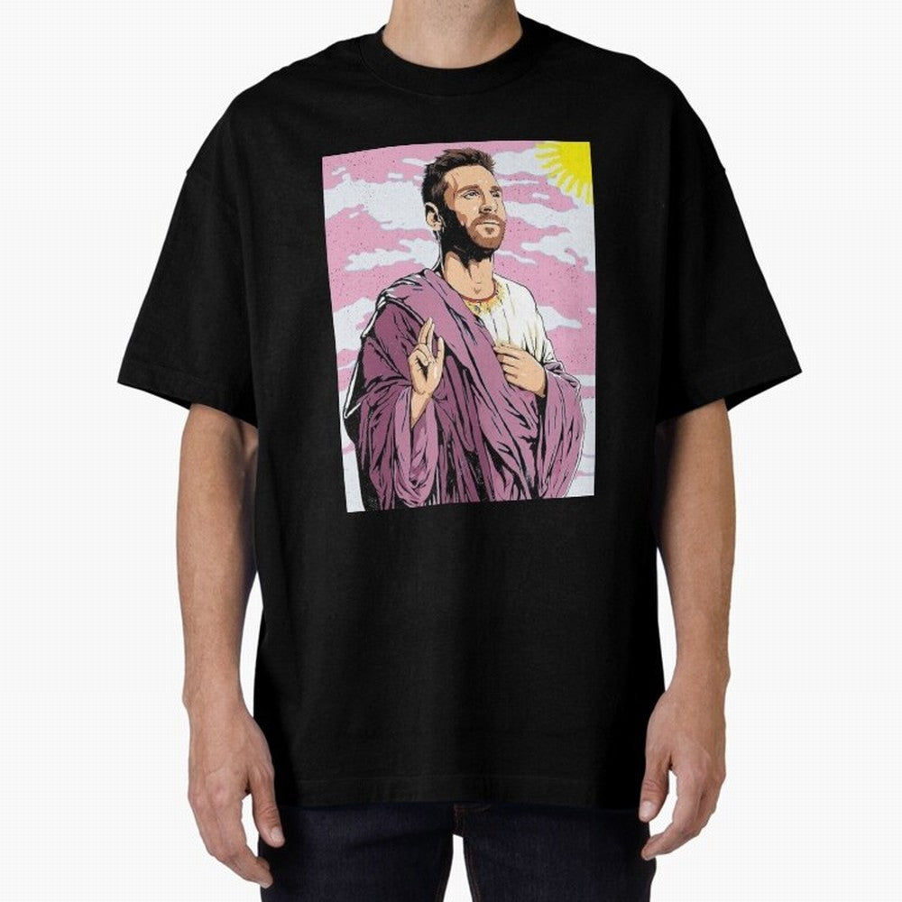 Messi the best Oversized T-Shirt Bring Home Match Day Hype around FIFA World Cup 2026 USA Canada Mexico, Cristiano Ronaldo, Haaland and CR7, Brazil, Retro Football Energy, Iconic Rivalries, Trophy Chase Drama and Stadium Atmosphere; Ideal for Fans